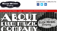 Desktop Screenshot of elummusic.com