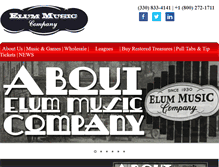 Tablet Screenshot of elummusic.com